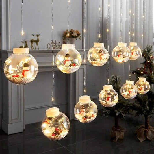 Glow Wish Snowball LED Curtain Lights