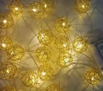 Sphere Strings Lights Copper Colour