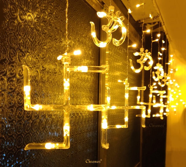 ॐ Om  & 卐 Swastik Light