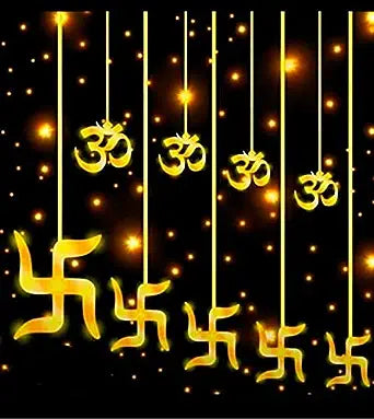 ॐ Om  & 卐 Swastik Light