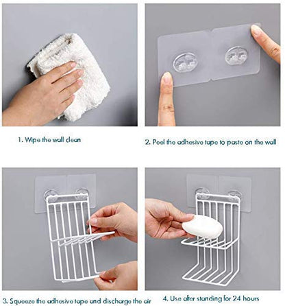 StellSaver - Self Adhesive Double Layer SOAP Dish Holder