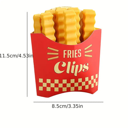 FryClip Delights: Magnetic Fries Food Sealers-12 Pcs