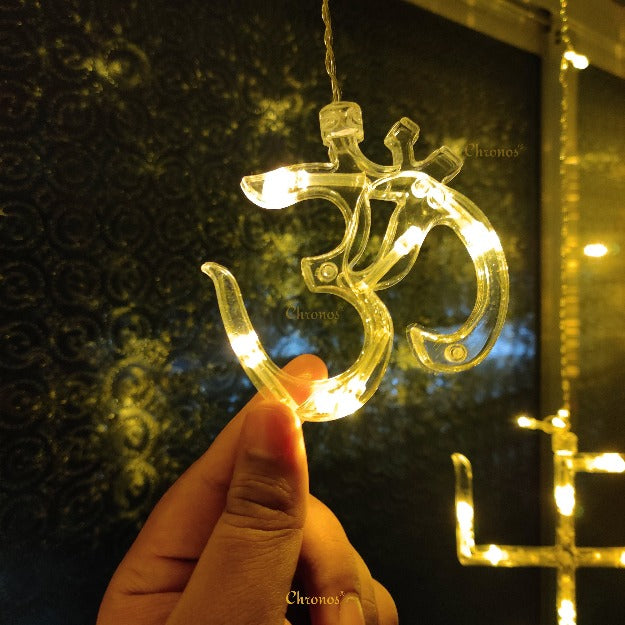 ॐ Om  & 卐 Swastik Light