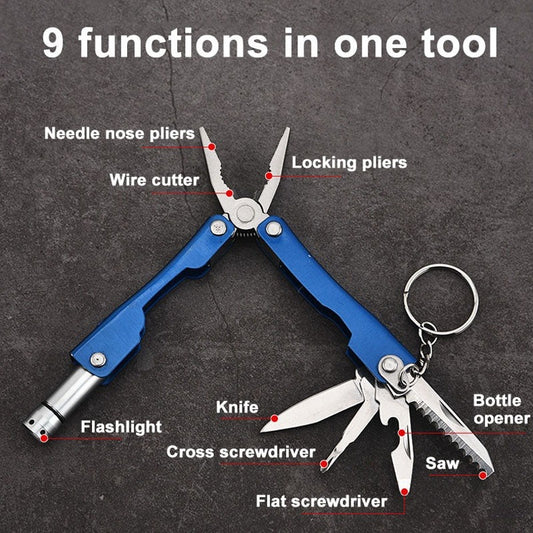 FunkMaster 9-in-1 LED Multitool Pliers