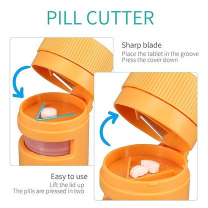 Split Safe Pro: 7-in-1 Compact Pill Master