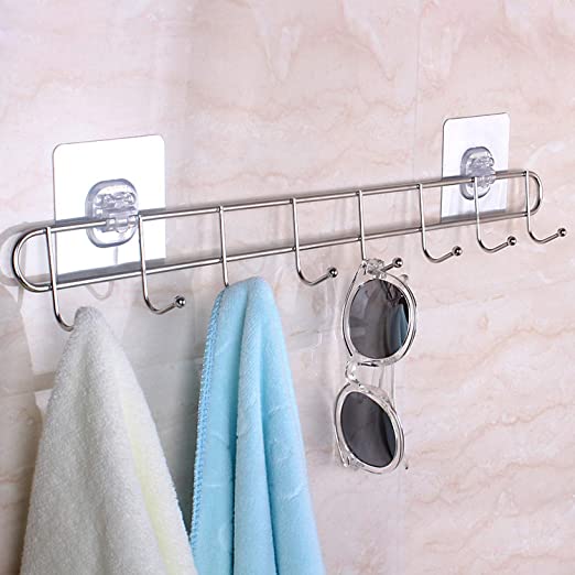 FunkySteel Adhesive Hook Rack