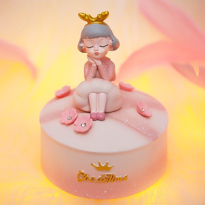 Starry Tale Spindle - Little Prince & City Sky Music Box