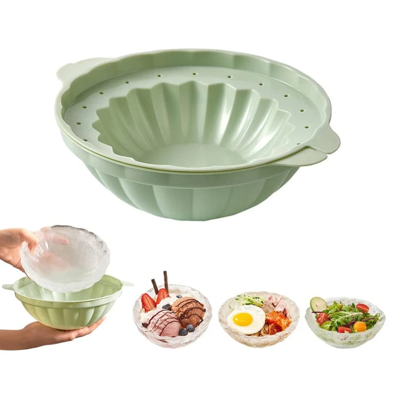 FreezeBowl - The Creative 3D Ice Mold for Fruit Salads and More!