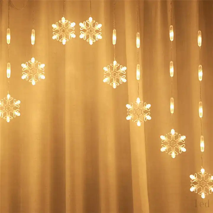 Luminous Snowscape Curtain Lights