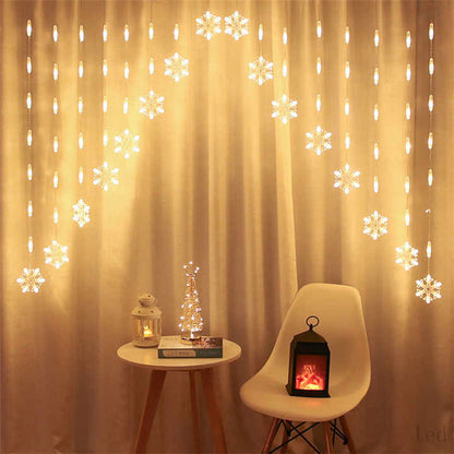 Luminous Snowscape Curtain Lights