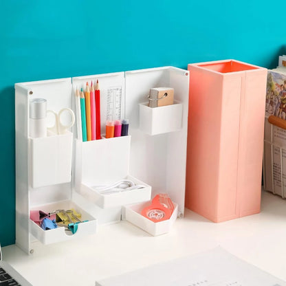 Magnetix Storage Box: Funky Folding Pencil Pen Holder