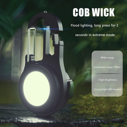 "GloBeam" Mini LED Keychain Flashlight