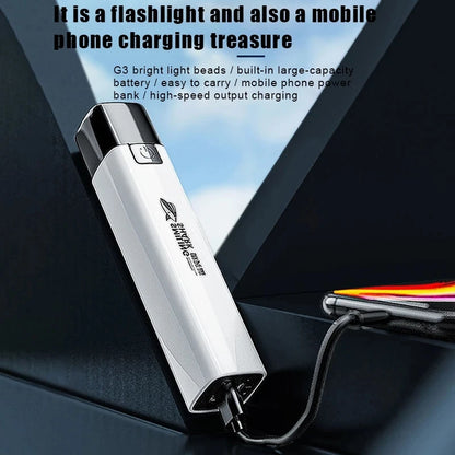 FlashPower 2-in-1: Tactical LED Flashlight Power Bank