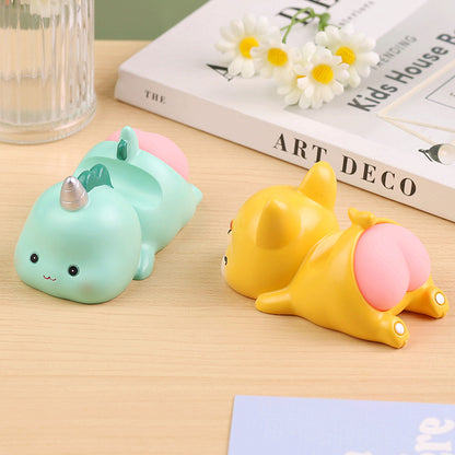 SquishyZoo MobileMate - Polyresin Animal Stand with Stress-Relief Squishy