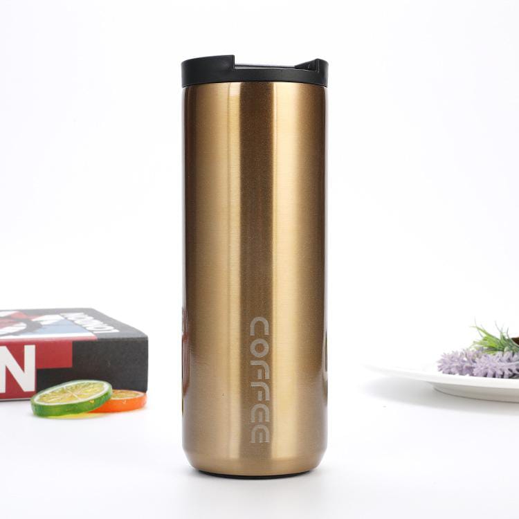 BrewMug XL - Funky Stainless Steel Large Coffee Bottle with Lid