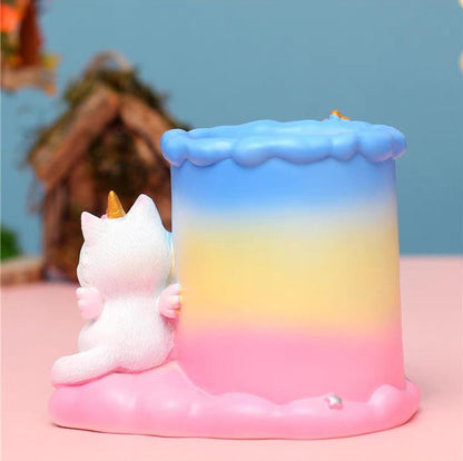 Eco-Kitty Quirky Resin Desk Pen Holder