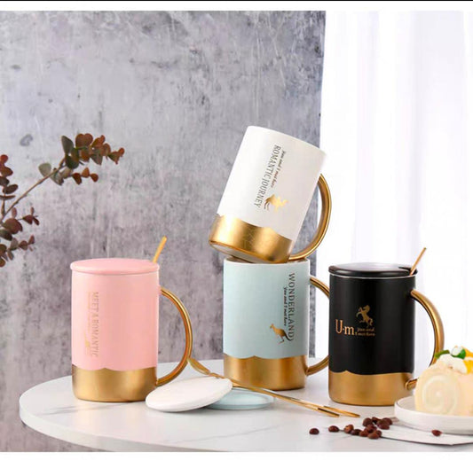 Golden Gossip Mug Set