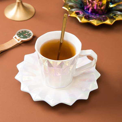 Golden Turkish Elegance Espresso Cup Saucer - Sold Individually