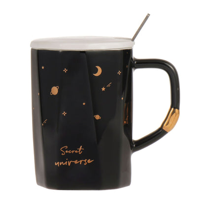 Celestial Sips: Zodiac Mug Magic - Sold indiviaully ( Include 1 Cup - 1 Lid- 1Spoon )