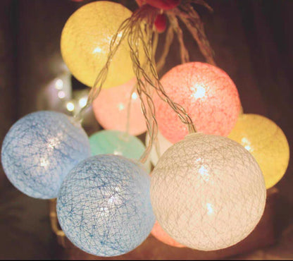 FunkyGlo 10-Orb Multicolor String Lights