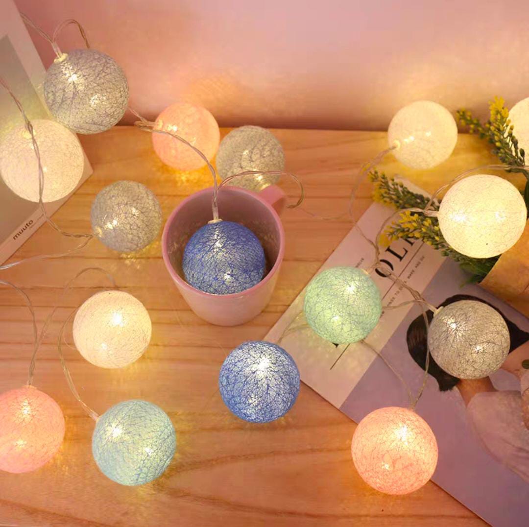 FunkyGlo 10-Orb Multicolor String Lights