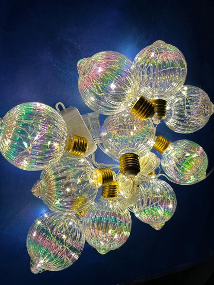 Glow Sphere Warm-White Curtain Lights