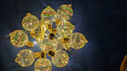 Glow Sphere Warm-White Curtain Lights