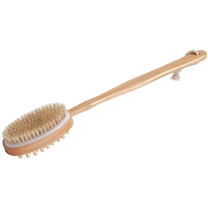 Bath Brush Body Scrubber Men Exfoliating Cleaning Back Shower Wood Cream Applicators Your Man Supply Long Handle