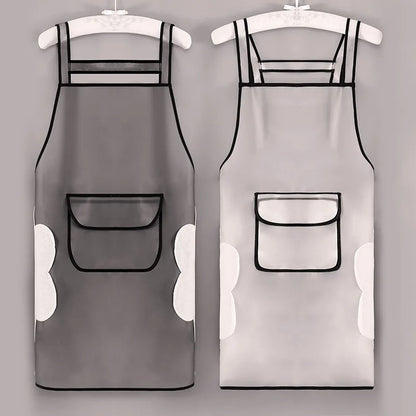 Funky Transparent Sleeveless Kitchen Apron