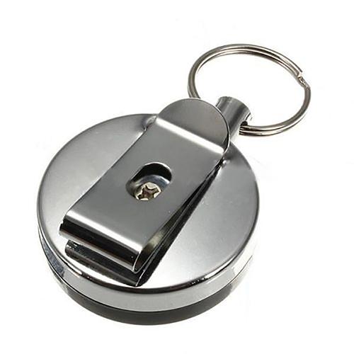 Groovy Stainless Steel Recoil Key Ring - FunKey