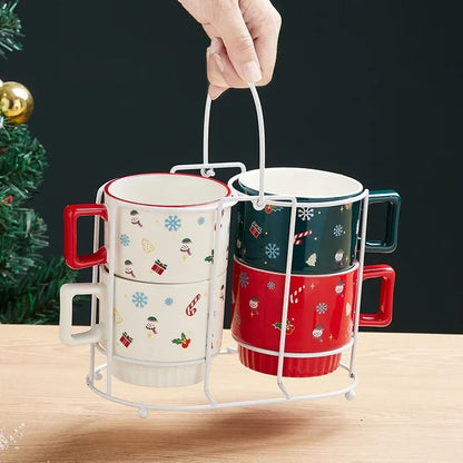 JollyMugz: Personalized Cartoon Christmas Cheer Cup