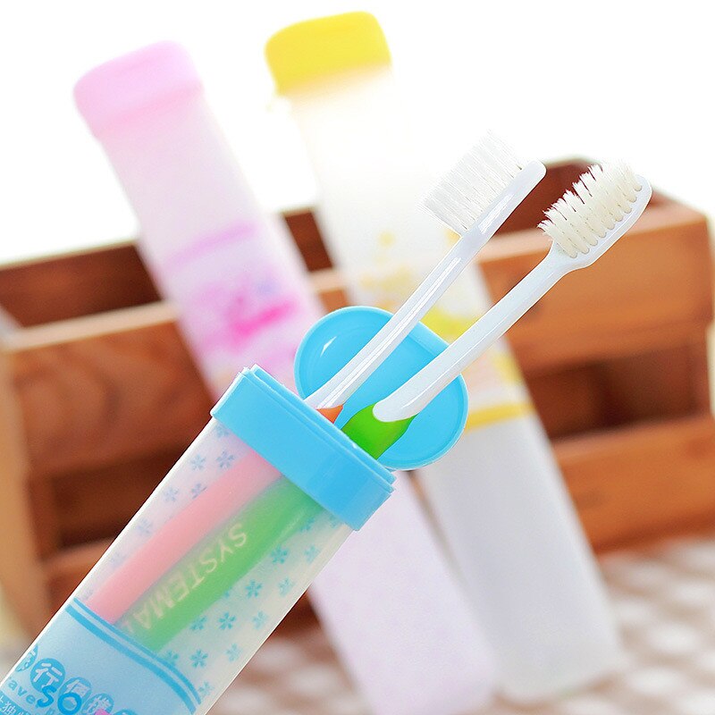 BrushBox - Funky Toothbrush Tube Covers for Travel and Camping - Set of 4