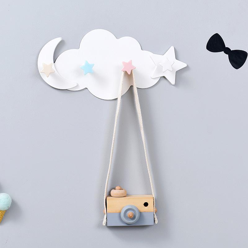 WhimsiHooks - Cloud Shaped Nail-Free Wall Hooks