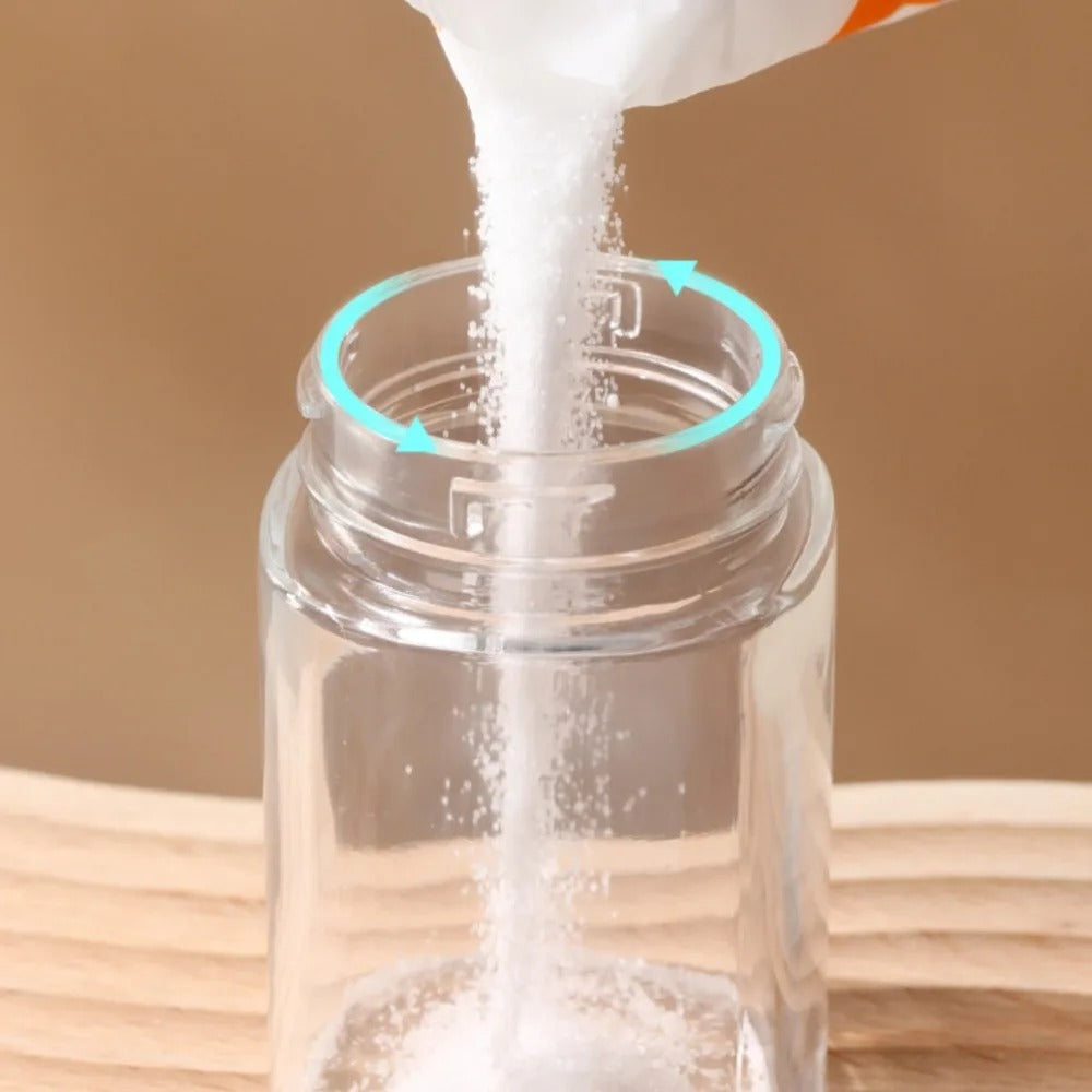 Zesty Twist Multi-Dispense: The Glass Genius for Salt, Sugar, and Spices