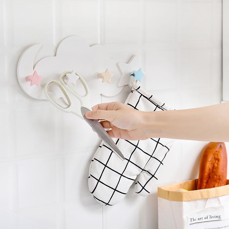 WhimsiHooks - Cloud Shaped Nail-Free Wall Hooks