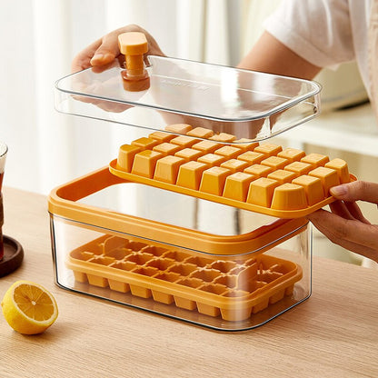 ChillMaster - One-Click Ice Marvel Tray with Lid