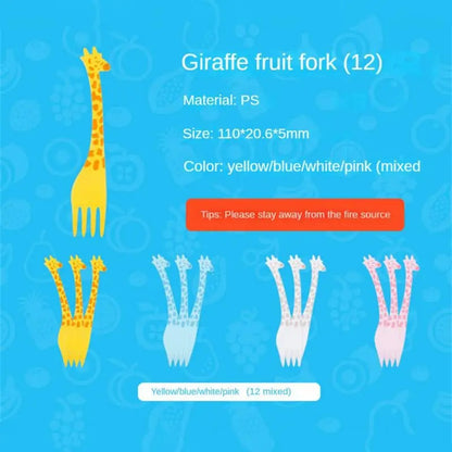 Funky Giraffe Fruit Fork Set - Creative Kitchen Tableware