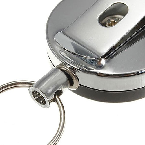 Groovy Stainless Steel Recoil Key Ring - FunKey