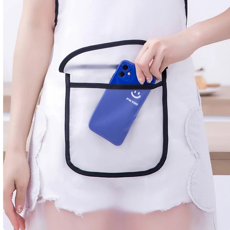 Funky Transparent Sleeveless Kitchen Apron