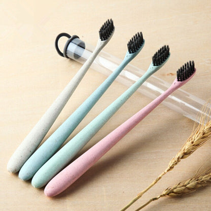 EcoSmiles Charcoal-Infused Bamboo Toothbrush Duo