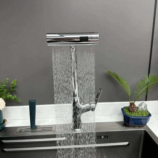 AquaSwirl Pro360 - Futuristic Kitchen Faucet