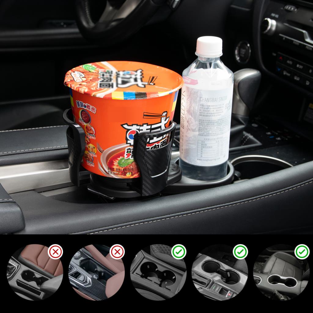 360° SpinCup – Multifunction Car Cup Holder & Snack Tray