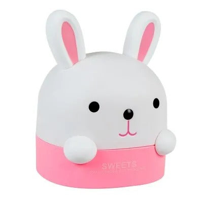 Vibrant Cartoon Bunny Tissue Box Holder