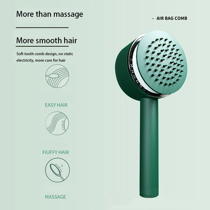 TangleTamer Pro: 3D Air-Cushioned, One-Click Clean Hairbrush