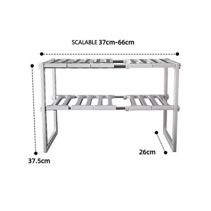 Shelf under the sink cabinet dish rack