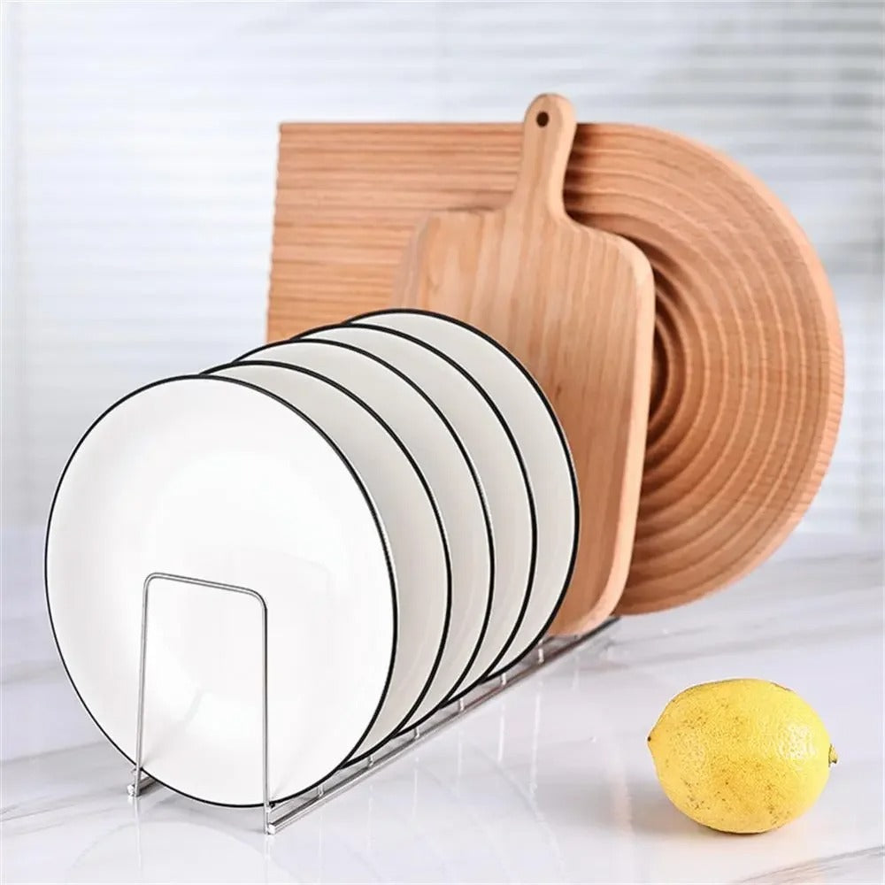 TriLayer ChicPot Rack: Kitchen Elegance Organizer