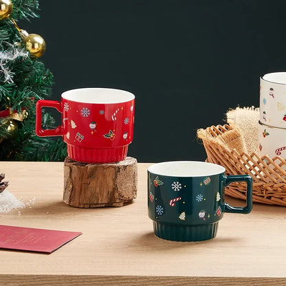 JollyMugz: Personalized Cartoon Christmas Cheer Cup