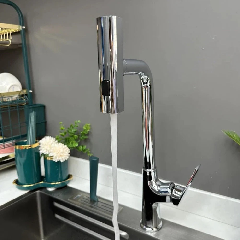 AquaSwirl Pro360 - Futuristic Kitchen Faucet