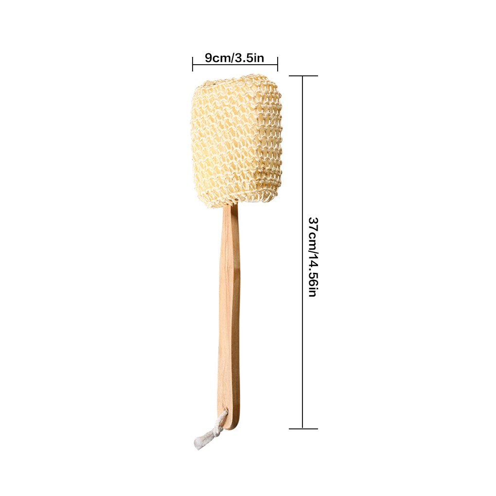 BathBliss Sisal-Spa Long-Handle Scrubber