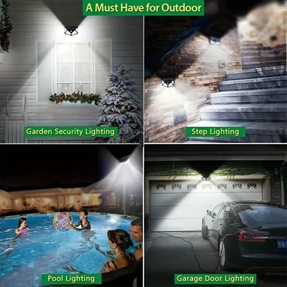 LumiSentry SolarBeam – Funky Outdoor Solar LED Wall Light